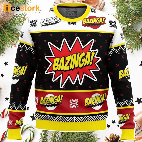 Bazinga The Big Bang Theory Ugly Christmas Sweater