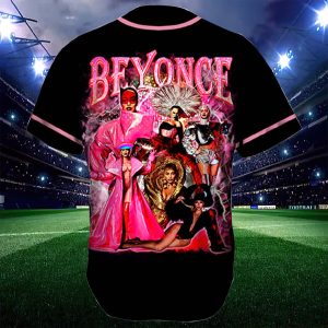 Beyonce Vintage Pink Baseball Jersey1