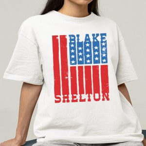 Blake Shelton Natural Flag Shirt