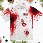 Bloody Haunted Halloween Button Up Shirt