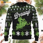 Braaap Snowmobile Ugly Christmas Sweater