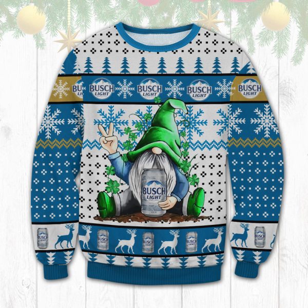 Busch Light Gnome Ugly Sweater