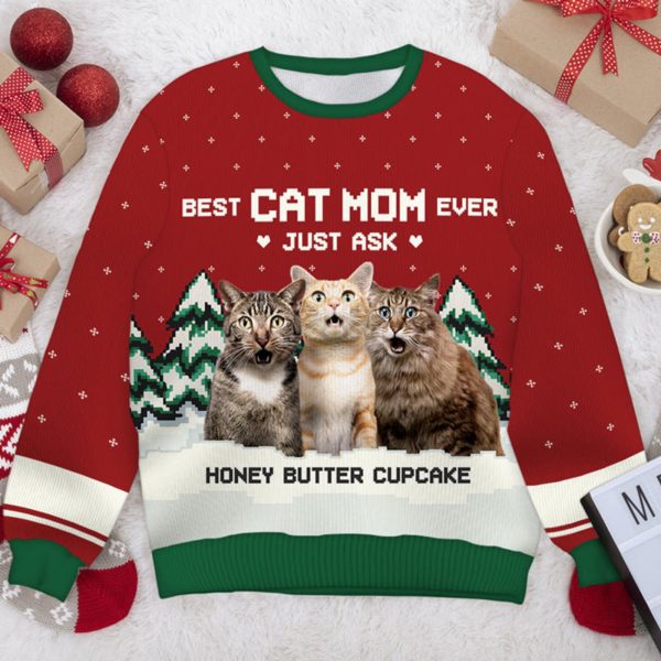 Cat Mom Ugly Christmas Sweater