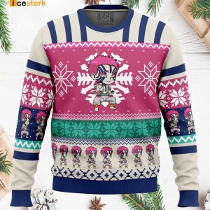 Chibi Akaza Demon Slayer Ugly Christmas Sweater