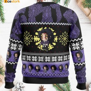 Chibi Kokushibo Demon Slayer Ugly Christmas Sweater