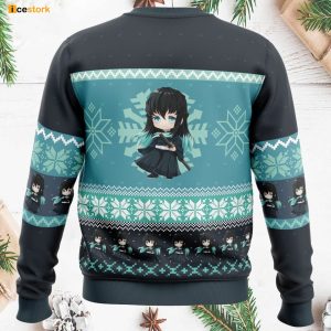 Chibi Muichiro Tokito Demon Slayer Ugly Christmas Sweater