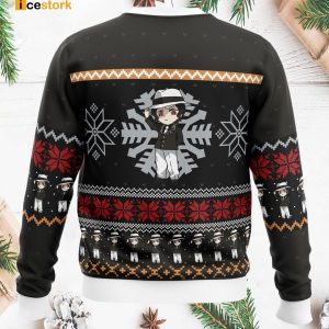 Chibi Muzan Kibutsuji Demon Slayer Ugly Christmas Sweater