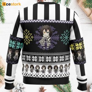 Chibi Obanai Iguro Demon Slayer Ugly Christmas Sweater