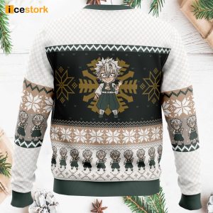 Chibi Sanemi Shinazugawa Demon Slayer Ugly Christmas Sweater