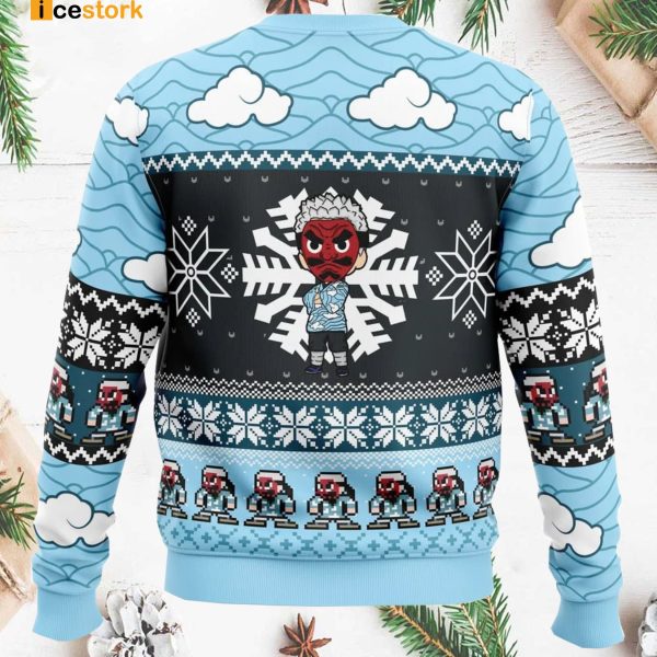 Chibi Urokodaki Sakonji Demon Slayer Ugly Christmas Sweater