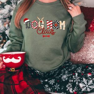 Christmas Dog Mom Claus Sweatshirt