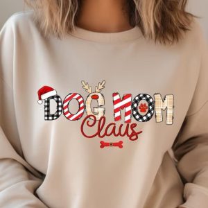 Christmas Dog Mom Claus Sweatshirt