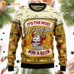 Christmas Most Wonderful Time For Beer Ugly Christmas Sweater