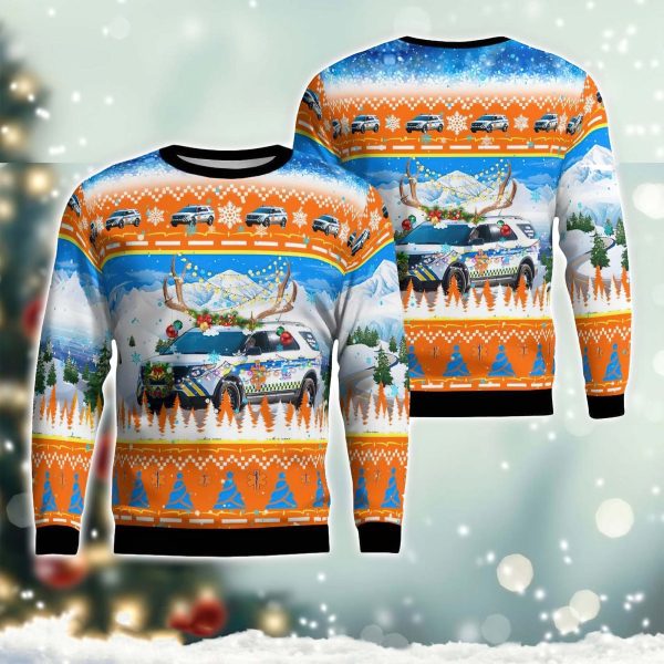 Collier County EMS Ford Explorer Christmas Ugly Sweater