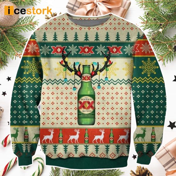 Dos Equis Beer Ugly Christmas Sweater