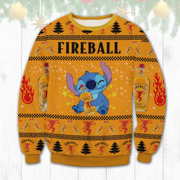 Fireball Stitch Ugly Christmas Sweater
