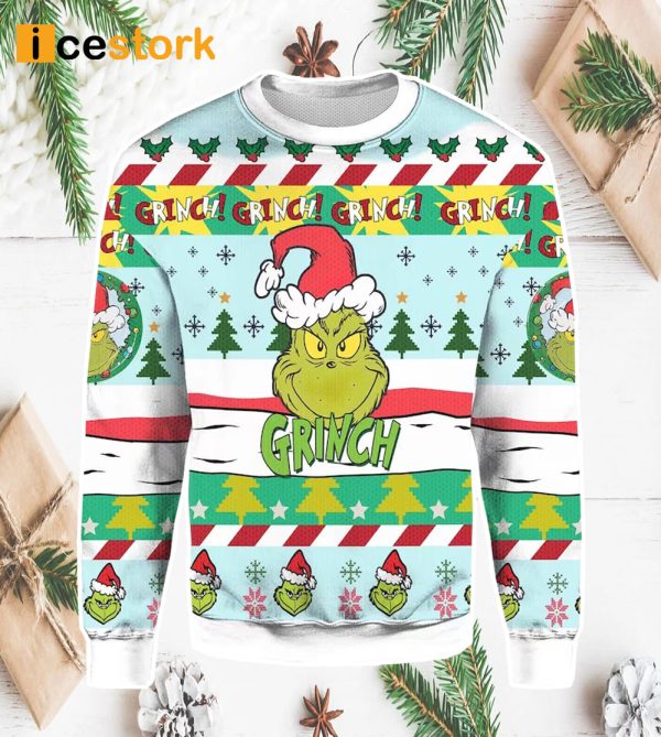 Grinch Santa Ugly Christmas Sweater