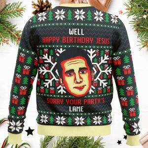 Happy Birthday Jesus Funny The Office Ugly Christmas Sweater