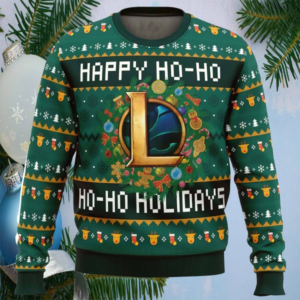 Happy Ho-Ho-Ho Holidays League Of Legends Ugly Christmas Sweater