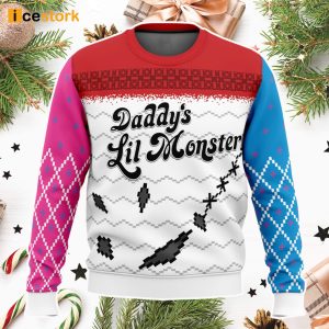 Harley Quinn Daddys Lil Monster Christmas Sweater