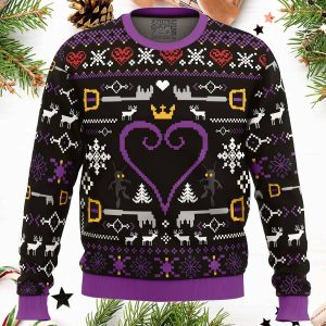 Hearts Kingdom Hearts Ugly Christmas Sweater