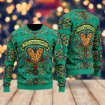 Hippie Follow Your Heart Ugly Christmas Sweater