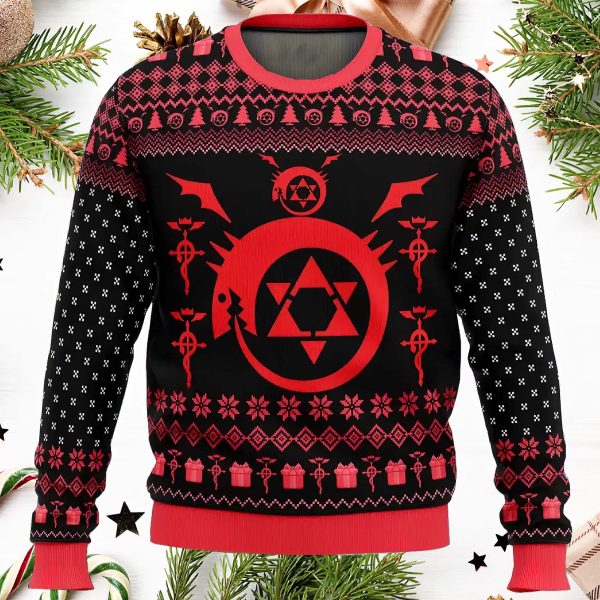 Homonculi Full Metal Alchemist Ugly Christmas Sweater