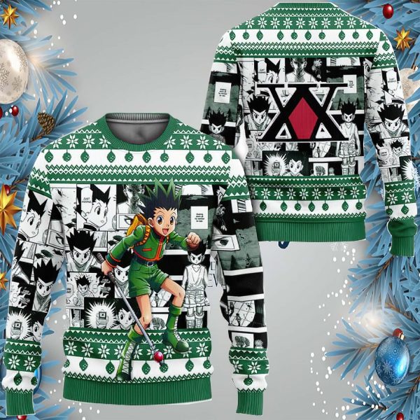 HxH Gon Freecss Anime Ugly Christmas Sweater