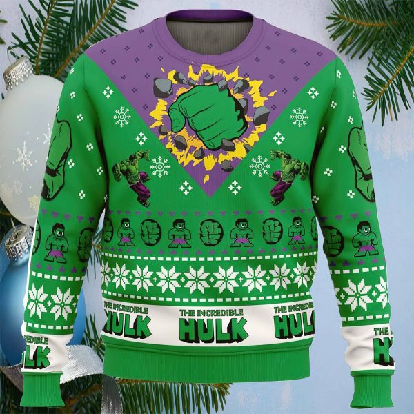 Im Always Angry The Incredible Hulk Marvel Ugly Christmas Sweater