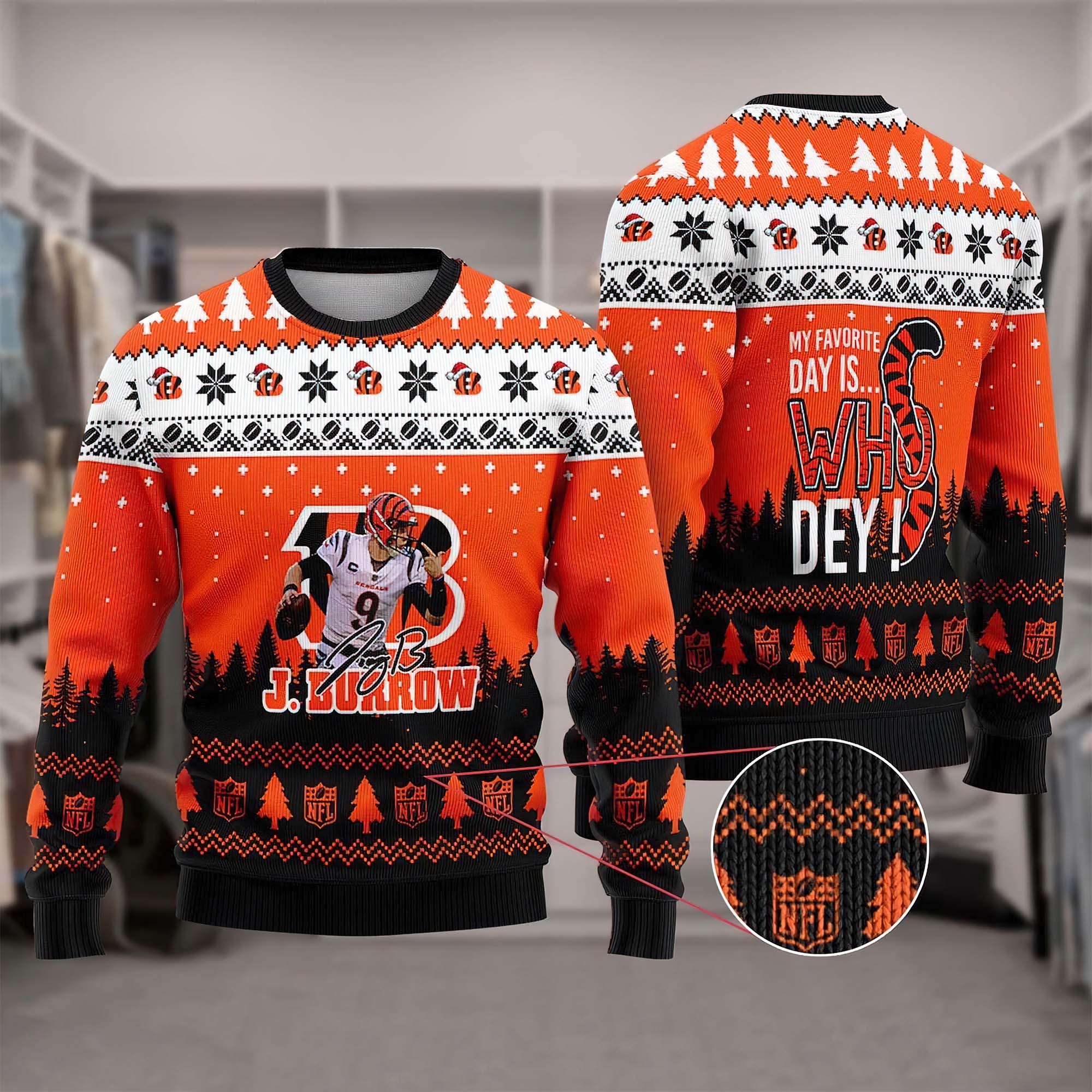 NFL Cincinnati Bengals Christmas 3D Winterize Ugly Sweater For Winter -  YesItCustom