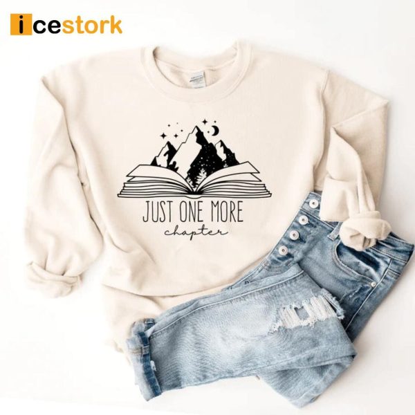 Just One More Chapter Mountains Sweatshirt