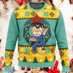 Kankichi Ryotsu Kochikame Tokyo Beat Cops Ugly Christmas Sweater