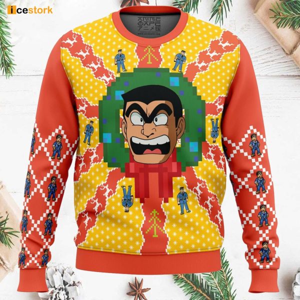 KochiKame Tokyo Beat Cops Ugly Christmas Sweater