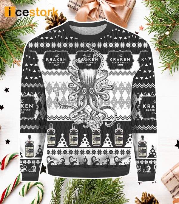 Kraken Black Spiced Rum Ugly Christmas Sweater