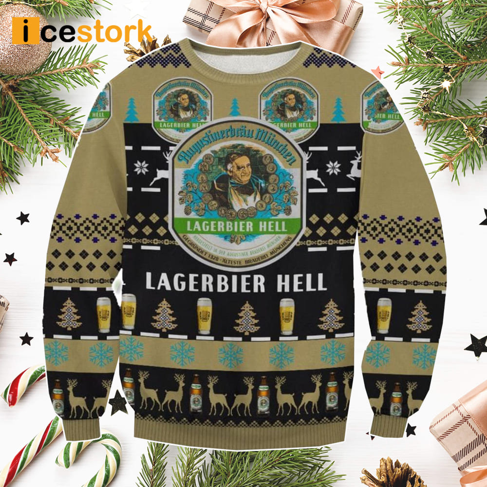 Lagerbier Hell Ugly Christmas Sweater - Icestork