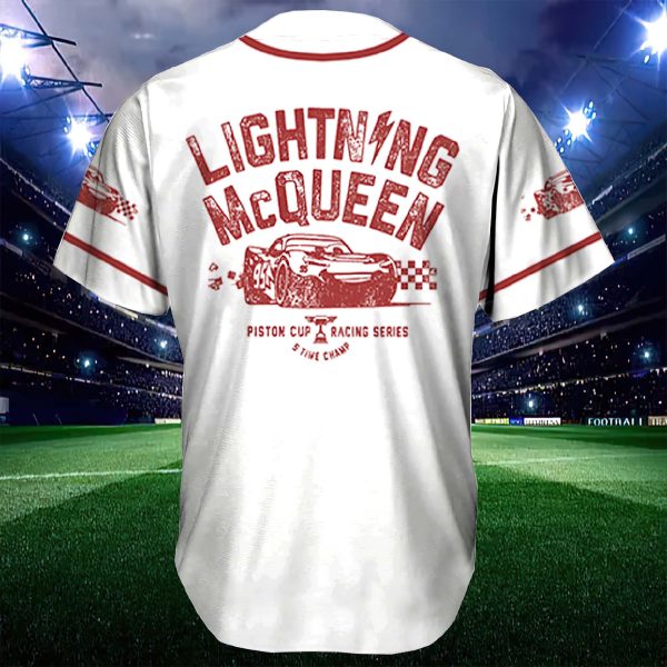 Lighting Mcqueen Baseball Jersey Custom Name