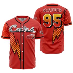 Lightning McQueen Cars Baseball Jersey Can Be Custom11