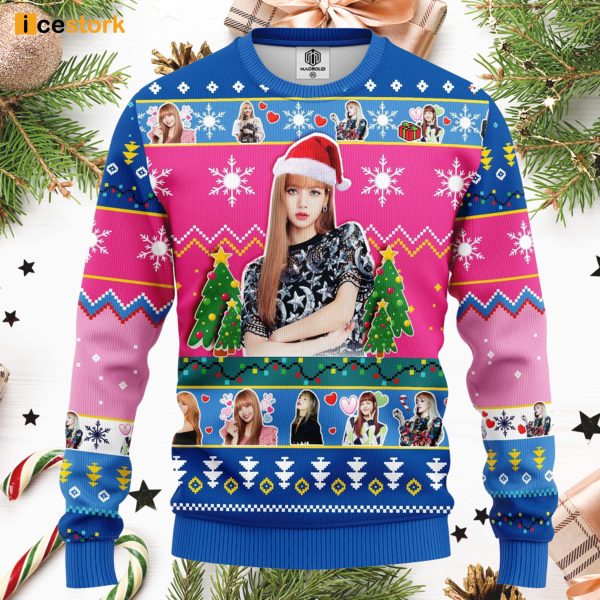 Lisa BlackPink Ugly Christmas Sweater