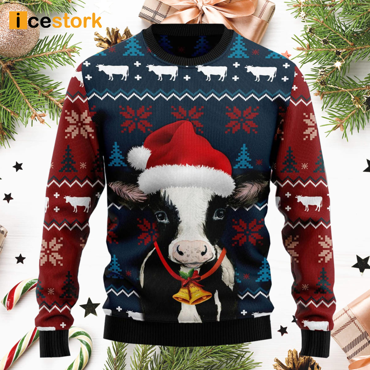 Ugly cow christmas on sale sweater