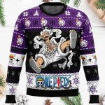 Luffy Gear 5 Sun God Nika One Piece Ugly Christmas Sweater