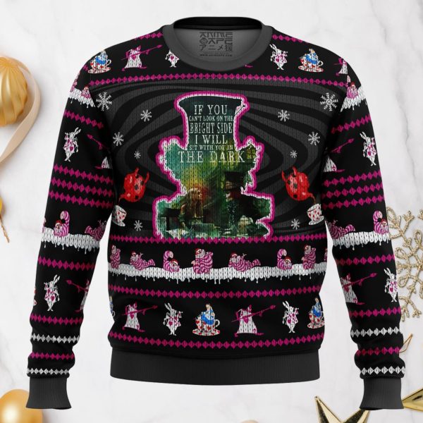 Mad Hatter Alice In Wonderland Ugly Christmas Sweater