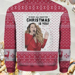 Mariah Carey All I Want For Christmas is You Ugly Sweater1