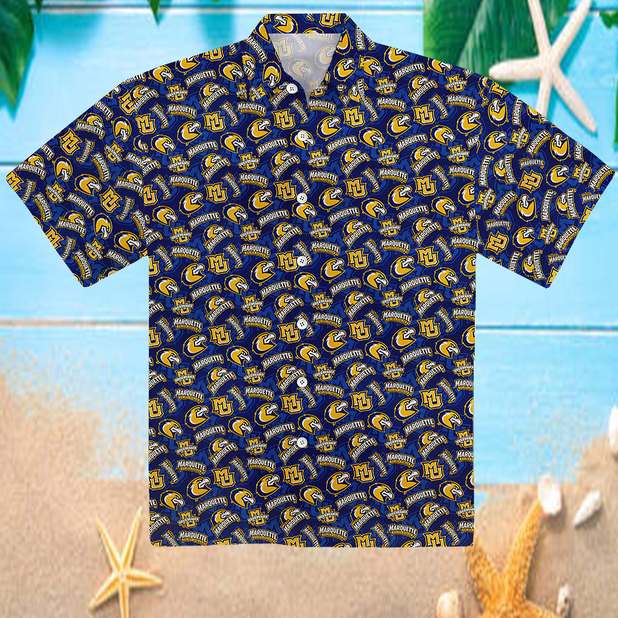 Marquette University 3D Hawaiian Shirt - Icestork