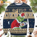 Miller Light Grinch Ugly Christmas Sweater