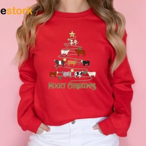 Mooey Christmas Cow Crewneck Sweatshirt