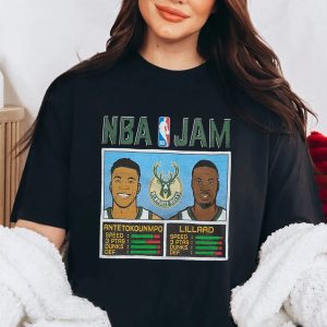 NBA Jam Bucks Antetokounmpo And Lillard Shirt
