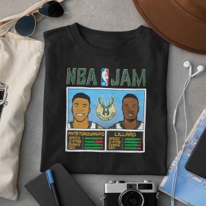 NBA Jam Bucks Antetokounmpo And Lillard Shirt