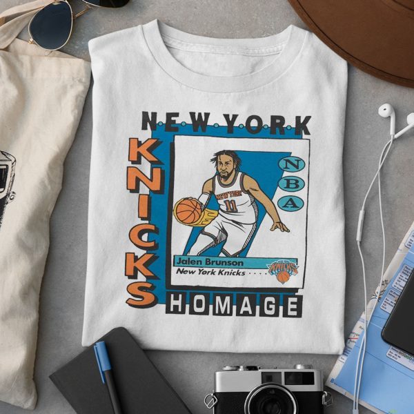 New York Knicks Trading Card Jalen Brunson Shirt
