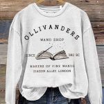 Ollivanders Wand Shop Wizard Book Shop Sweatshirt