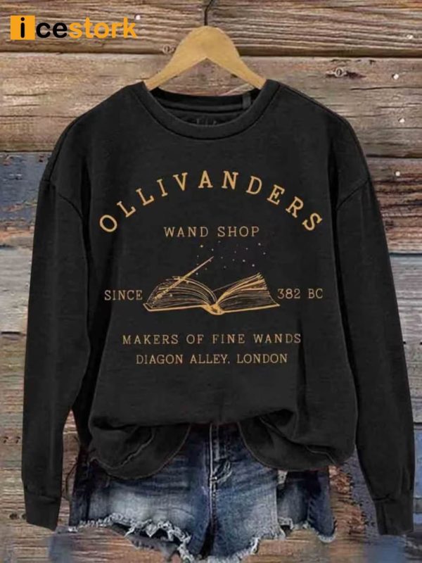 Ollivanders Wand Shop Wizard Book Shop Sweatshirt